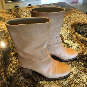 Chanel leather boots